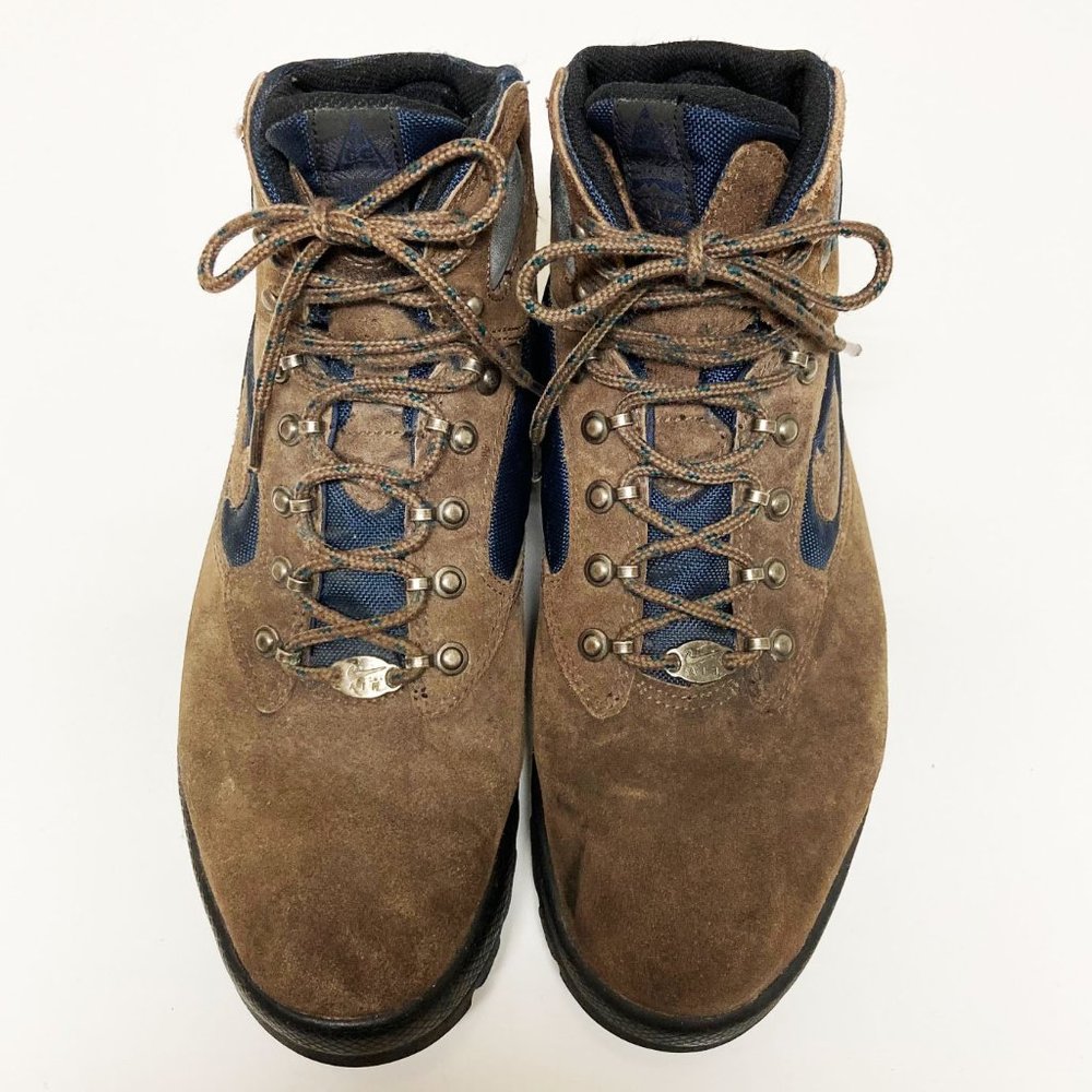 Vintage Men's Nike Air Hiking Boots -Size 9 US - Brown Suede